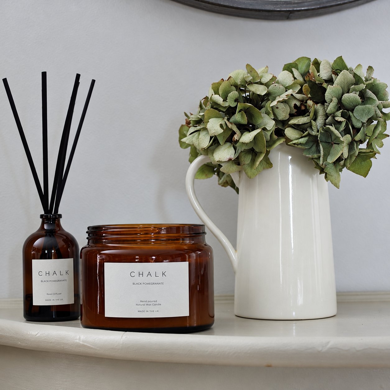 AMBER JAR CANDLE - BLACK POMEGRANATE