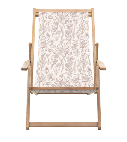 FLORAL DECK CHAIR