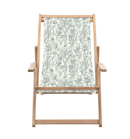 FLORAL DECK CHAIR