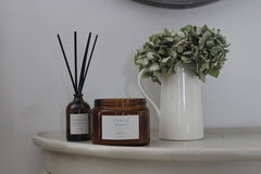 AMBER JAR CANDLE - BLACK POMEGRANATE