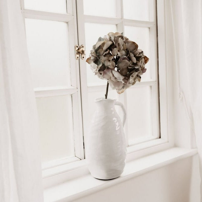 HANDMADE ORGANIC WHITE JUG