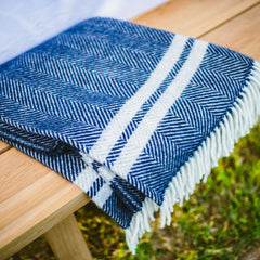 TWO STRIPE THROW