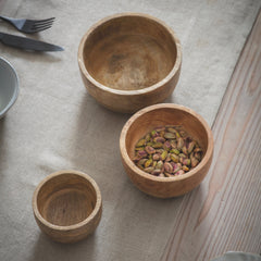 WOODEN BOWLS | SET OF 3