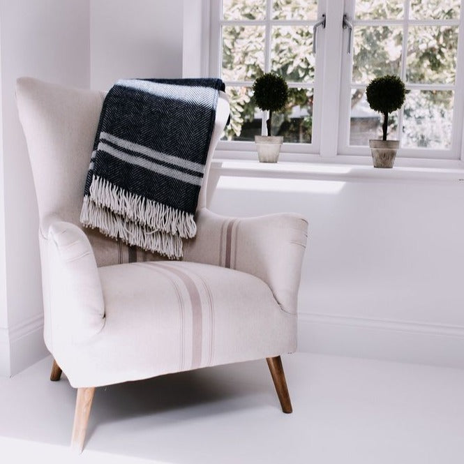 TWO STRIPE THROW