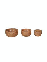 WOODEN BOWLS | SET OF 3