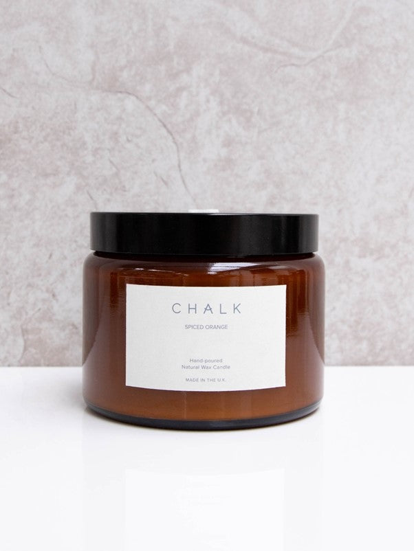 AMBER JAR CANDLE - SPICED ORANGE