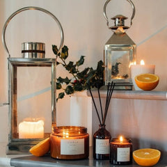 AMBER JAR CANDLE - SPICED ORANGE