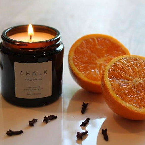 AMBER JAR CANDLE - SPICED ORANGE
