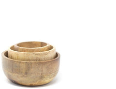 WOODEN BOWLS | SET OF 3