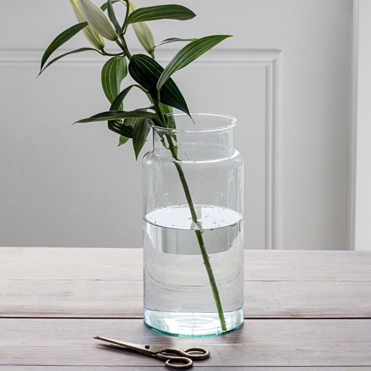 TALL GLASS VASE