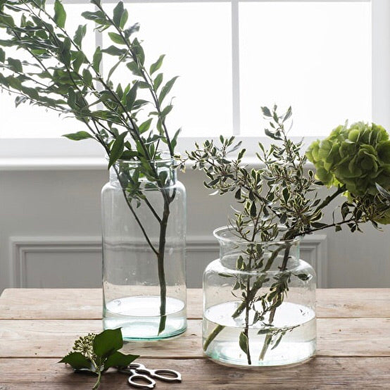 TALL GLASS VASE
