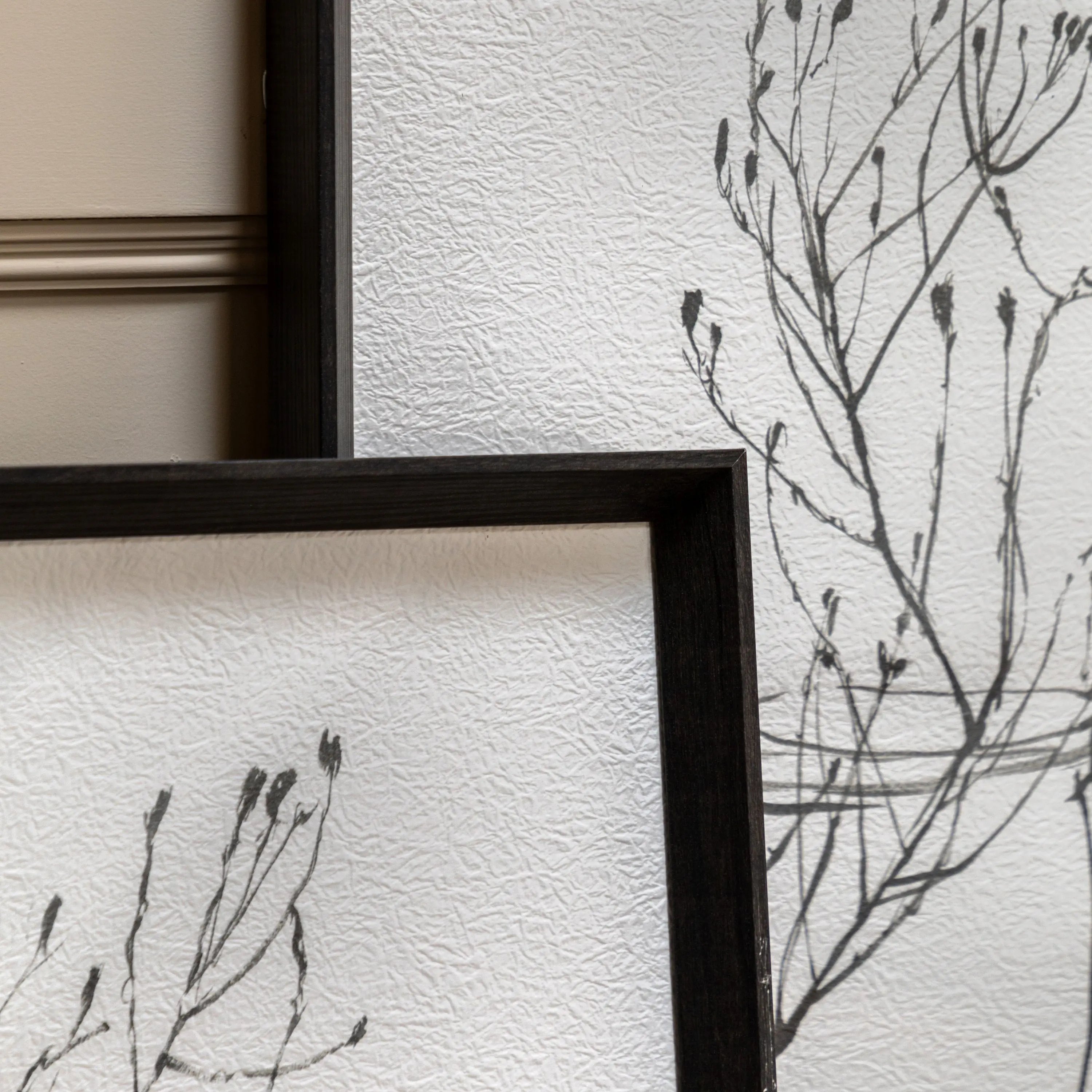 Botanical Sketch Framed Wall Art – Set of Two