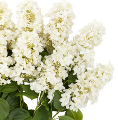 Vintage Ivory Faux Cone Hydrangea Stems – Bouquet of 12