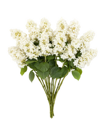 Vintage Ivory Faux Cone Hydrangea Stems – Bouquet of 12