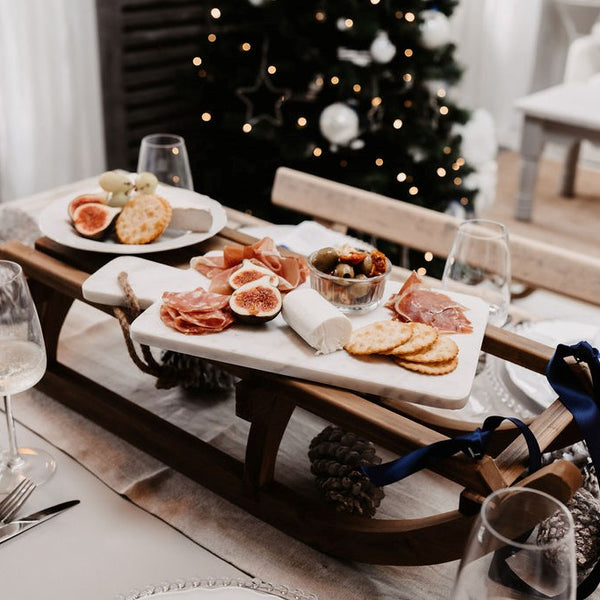 Wooden Vintage Sleigh 70cm | Christmas Decorative Sledge – Flo & Co ...