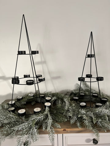 BLACK TREE CANDLEHOLDER