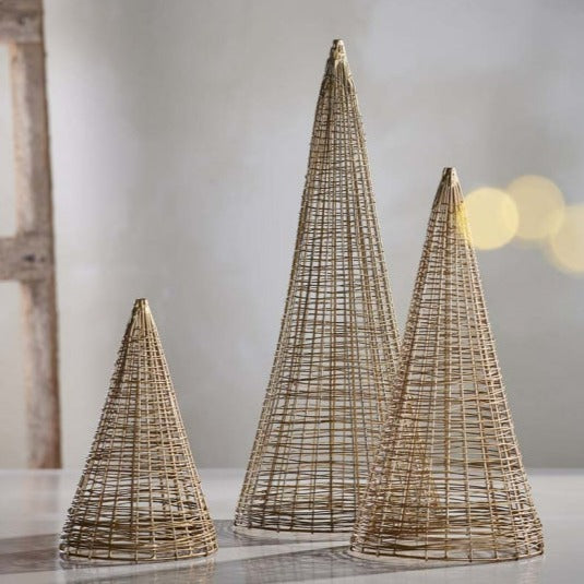 BRASS CONICAL TREES
